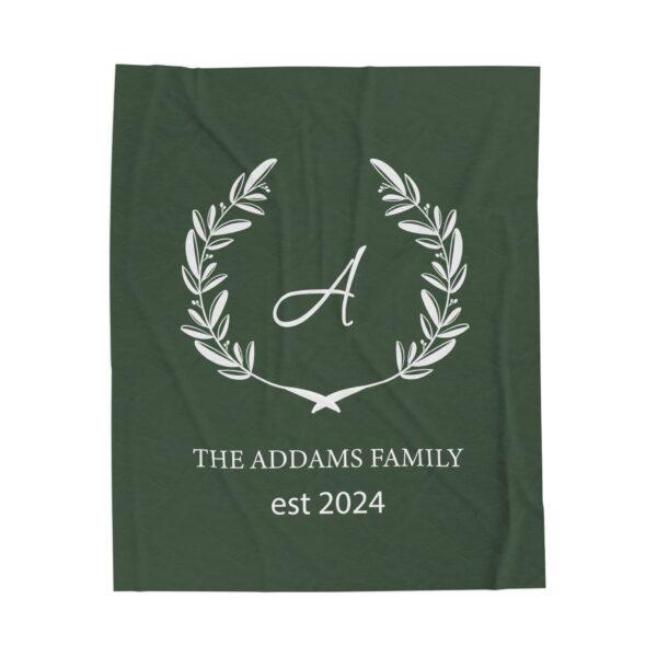 Personalized Family Name Throw Blanket - Image 4