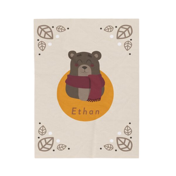 Personalized animal baby blanket - Image 4