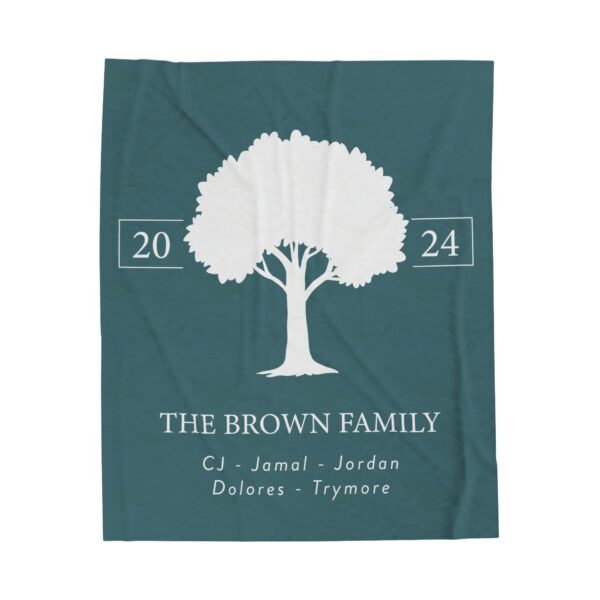 Personalized Family Tree Throw Blanket - Image 4