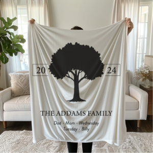 Family tree blanket